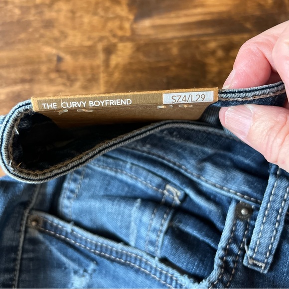 Authentic by SILVER JEANS "The Curvy Boyfriend" Jean Size 4 NWT - Picture 9 of 12